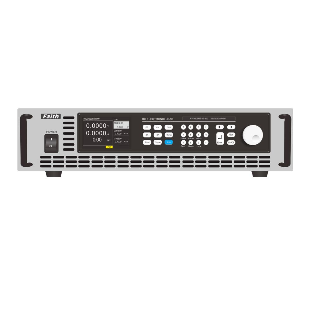 Close-up of an NZ/N series ultra-low voltage DC electronic load unit