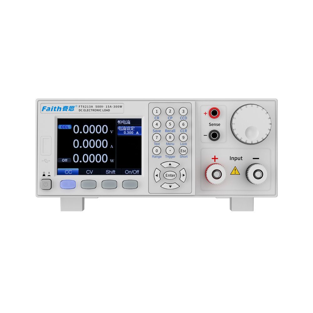 Graph display on FT6200A showing a 50kHz dynamic test waveform simulating IoT device current draw