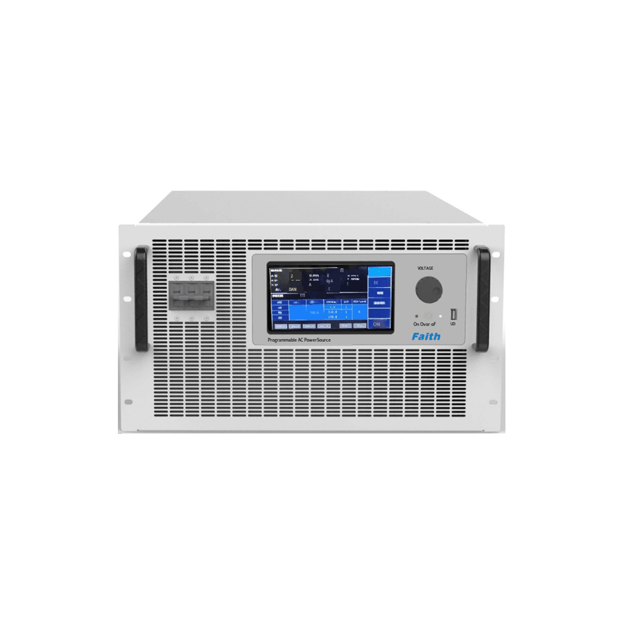 Industrial programmable AC power supply unit in a testing laboratory environment